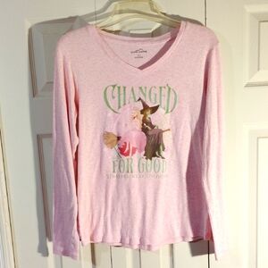 PINK LONG SLEEVE WICKED WOMEN'S TOP SIZE MEDIUM
